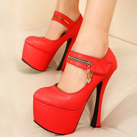 Sexy High Heels Red Fashion Shoes