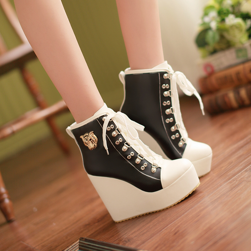high heel wedge sneakers